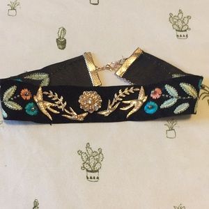 Embroidered Choker